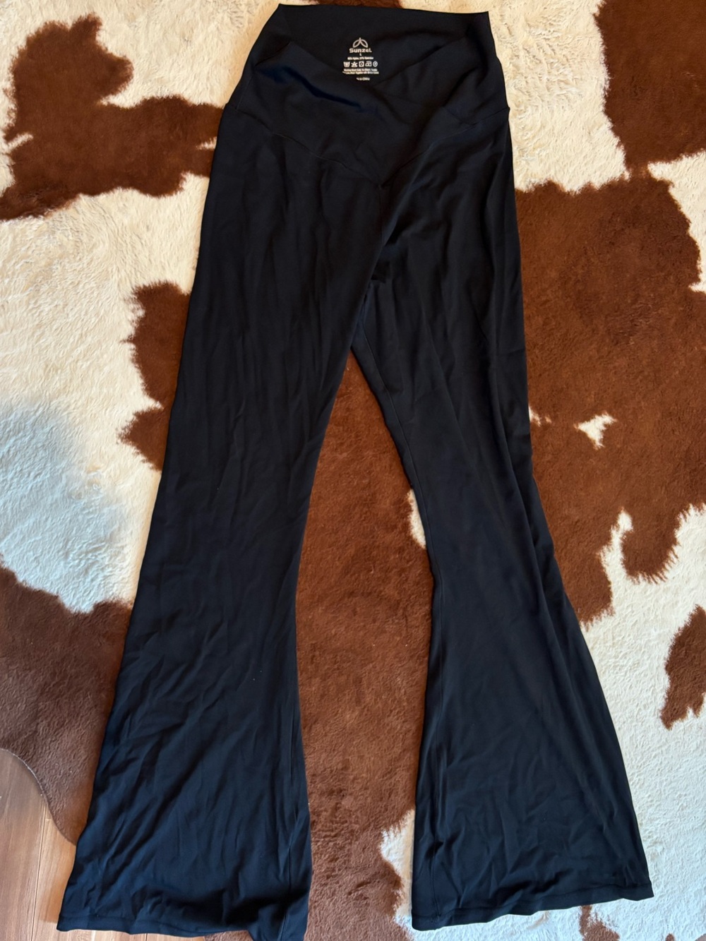 Sunzel Black Flared Yoga Pants